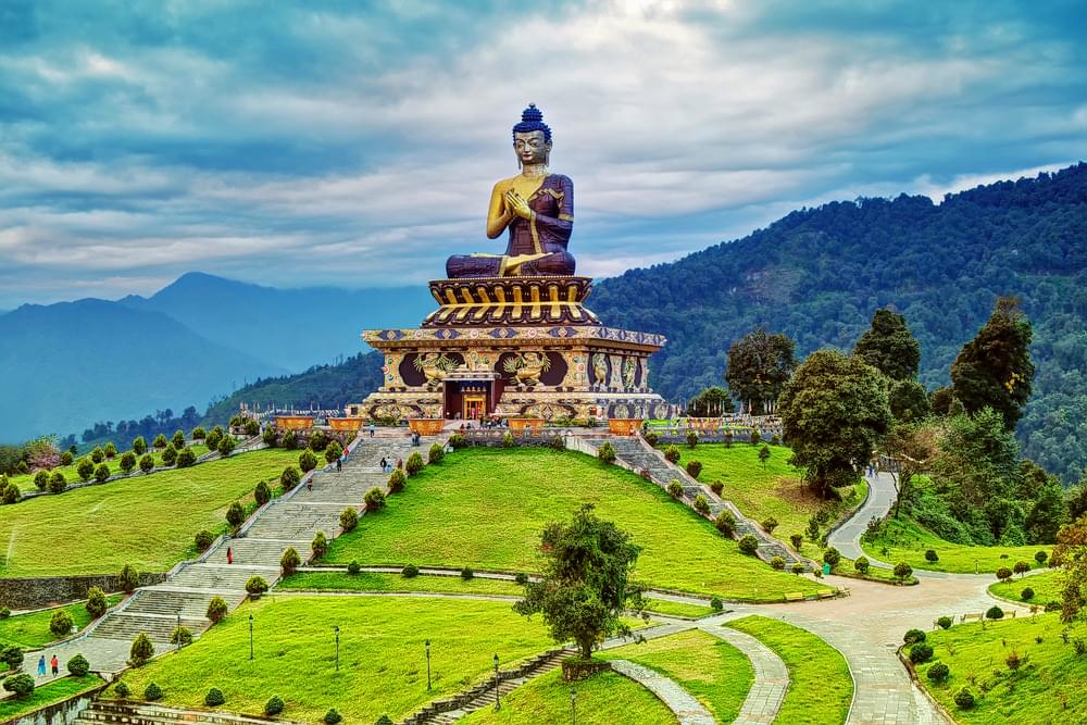 Beautiful 130 ft. Buddha Statue at Buddha Park in Ravangla 