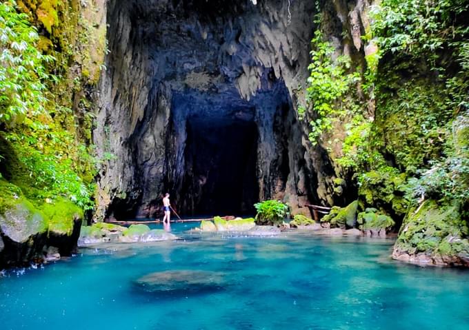 Get a chance to swim across hidden cave pools