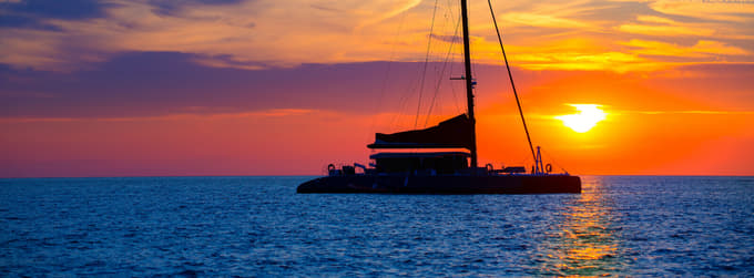 Enjoy the spectacular landscape on Catamaran cruise