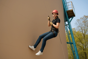 Rappelling in Shivpuri, Rishikesh