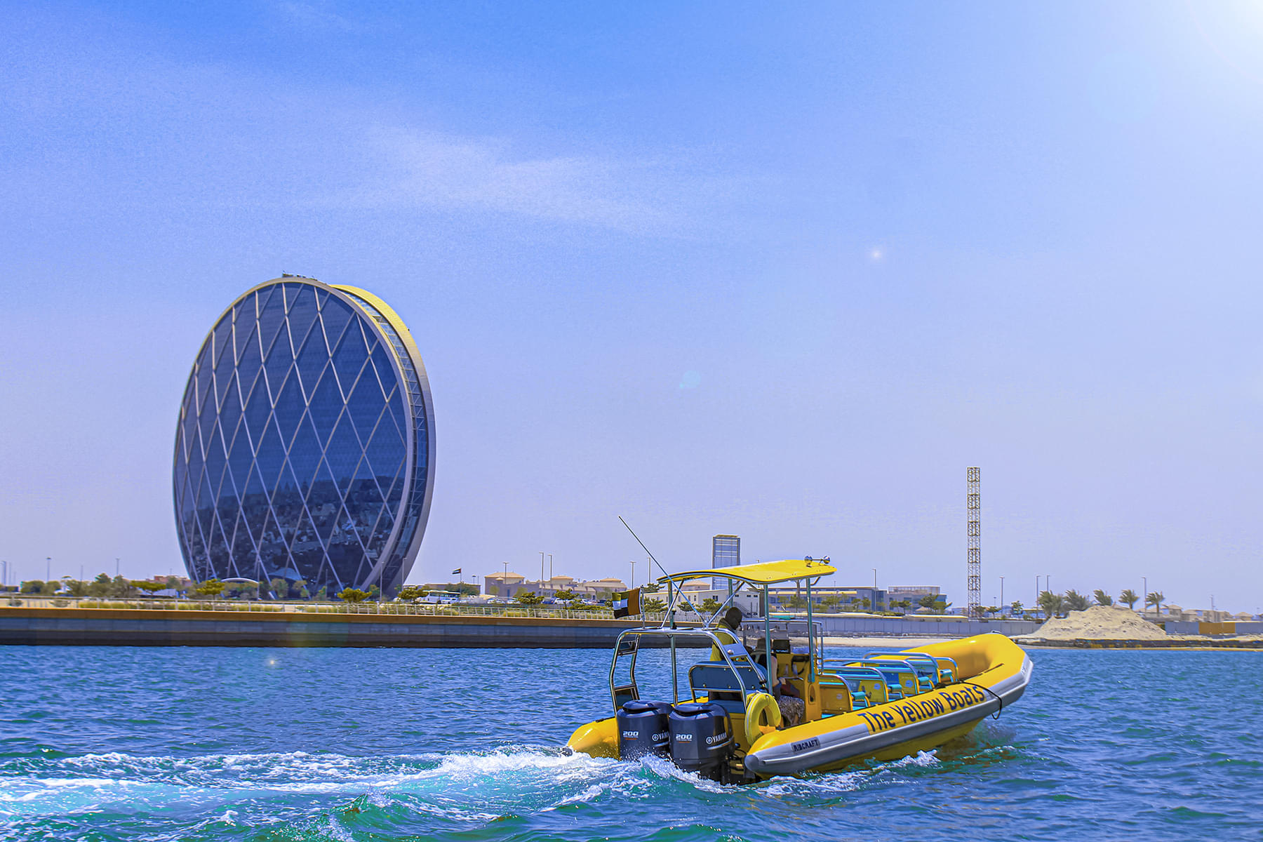 The Aldar Headquarters building is the first circular building of its kind in the Middle East