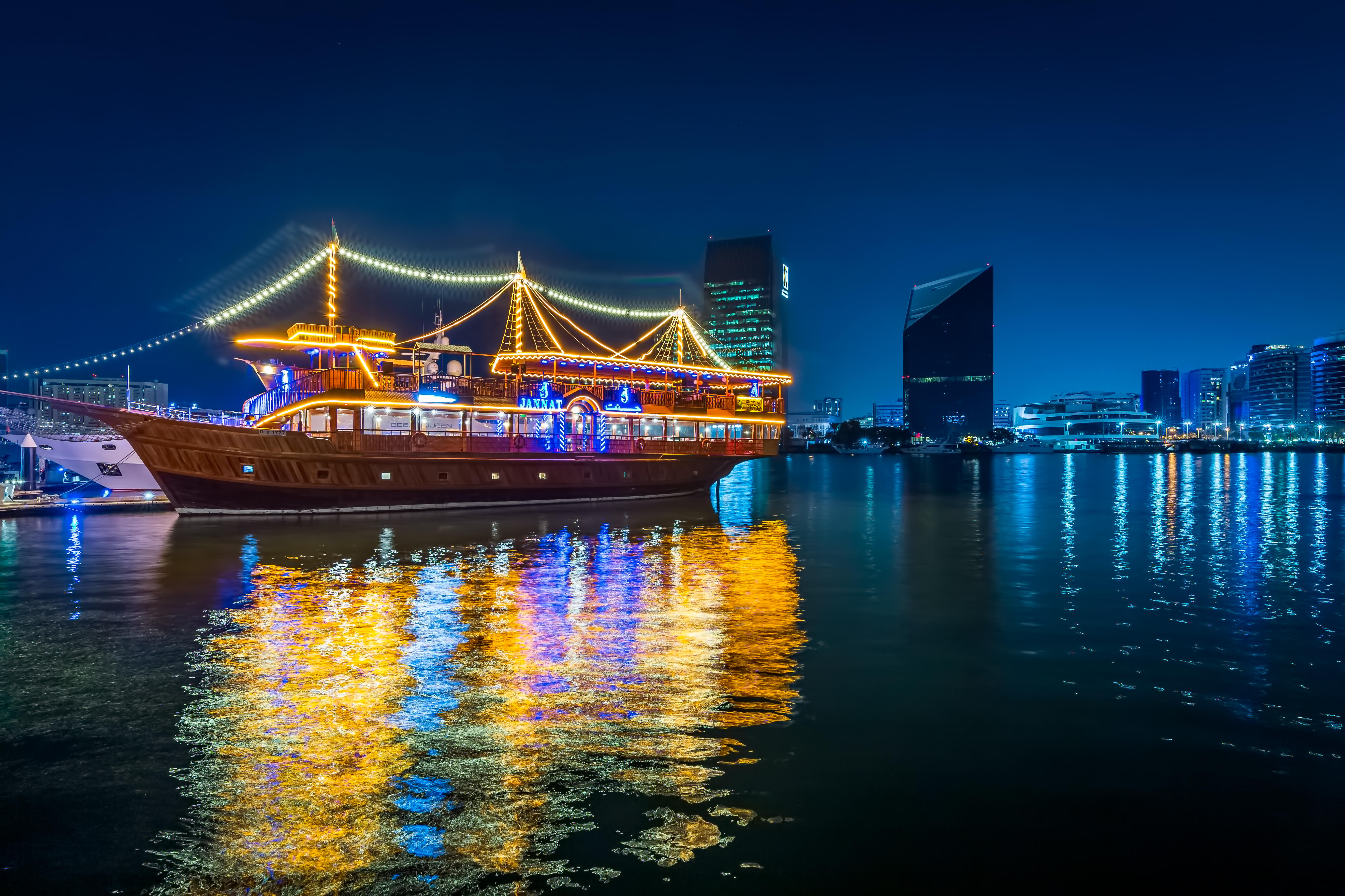 Dubai City Tour with Evening Dhow Cruise Dinner Combo