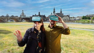 Enjoy a virtual reality walking tour that brings Dresden city's past to life