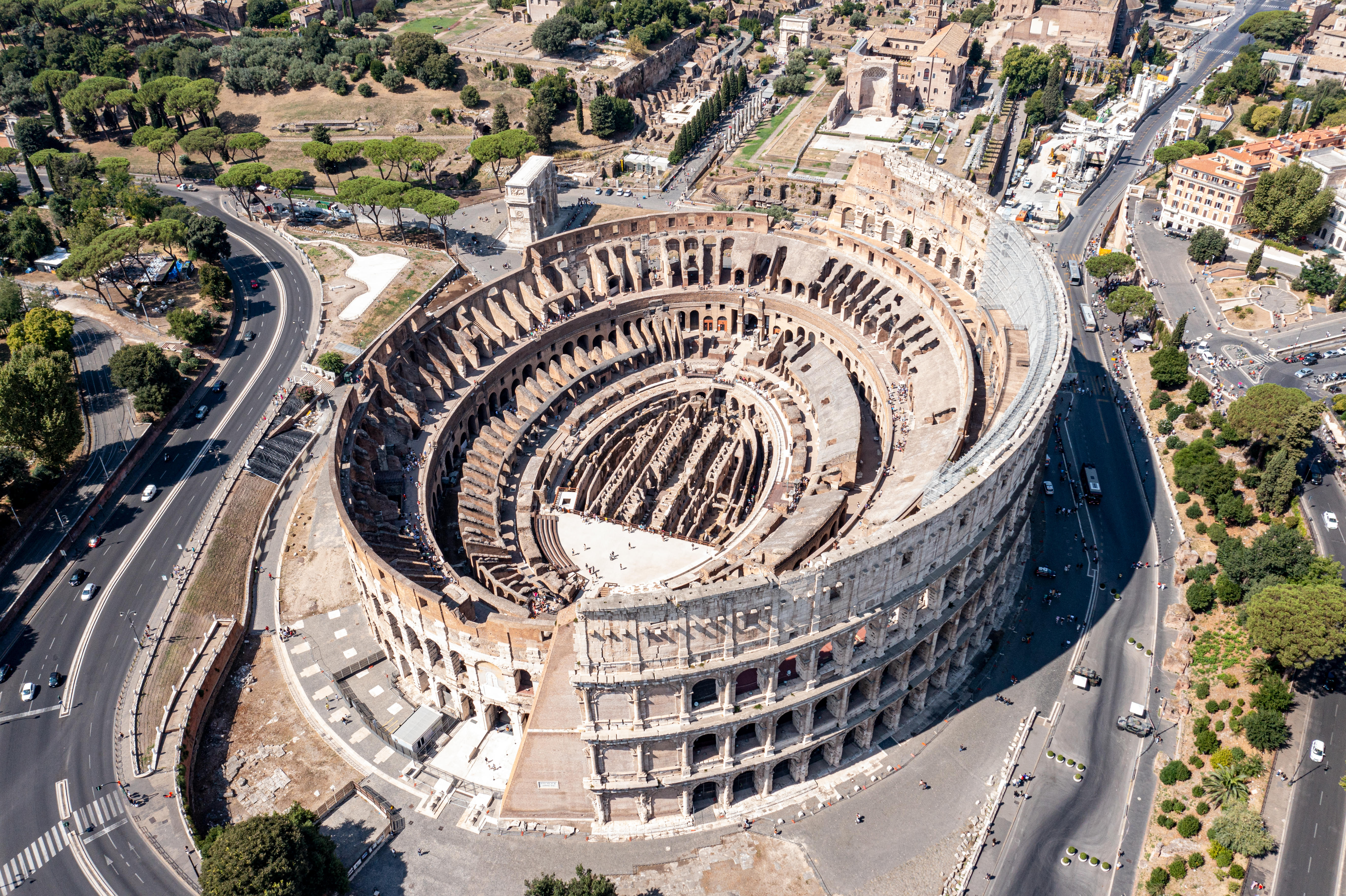 360 view of Colosseum