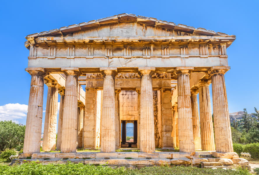 Visit the Temple of Hephaestus to honour the Greek god of fire, metalworking, and craftsmanship