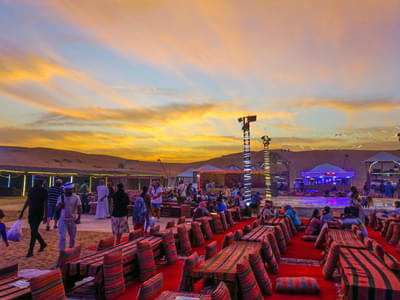 Dubai Desert Sunset Champagne Private Tour