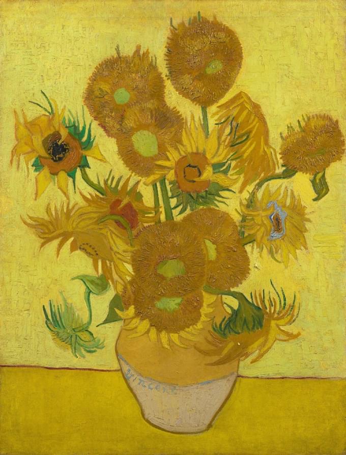 Sunflowers Painting at Vangogh Museum