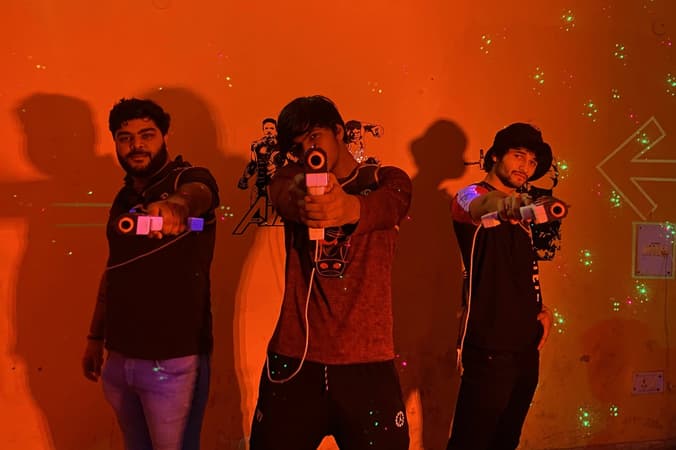 Unleash your inner warrior in a laser tag combat