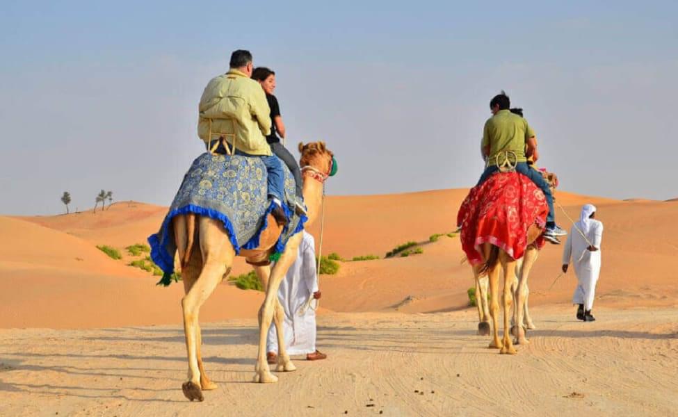 Camel rides under proper guidance.