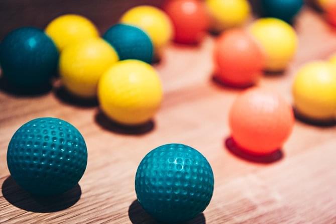 Have a look at the colourful Golf balls