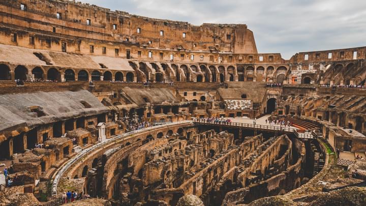 Inside Colosseum Italy