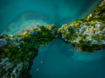 Aerial view of Halong Bay