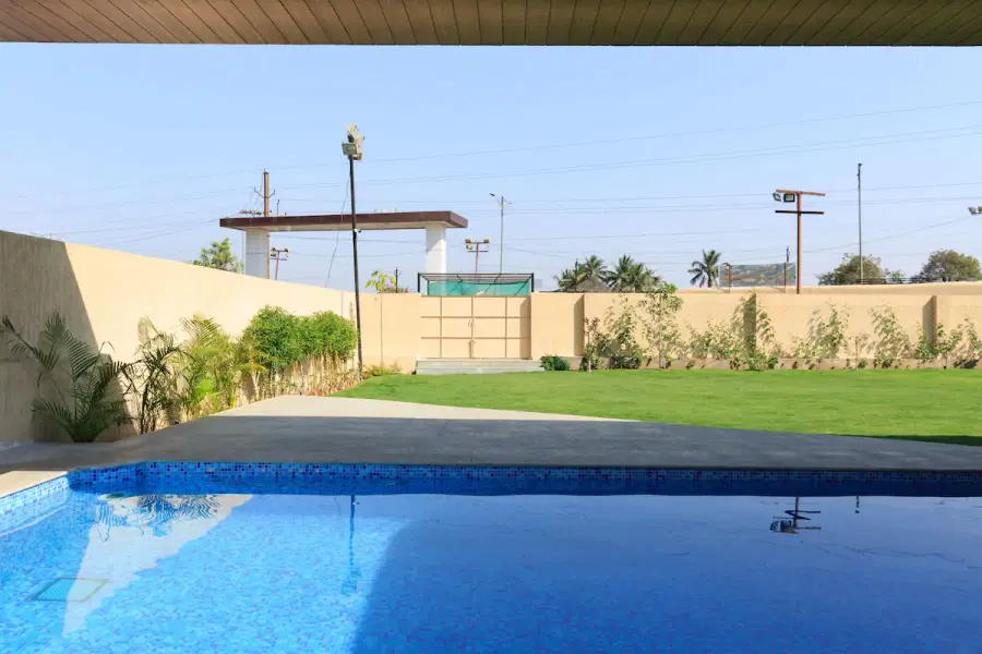 A Farmhouse Stay With Swimming Pool In Hyderabad Image