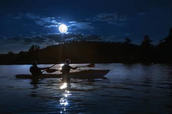 Book your tickets for Moonlight Kayaking on the Bambolim beach and enjoy the lush green environment