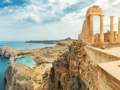 Mark your presence at the Acropolis of Lindos, one of the prominent archaeological sites of Greece