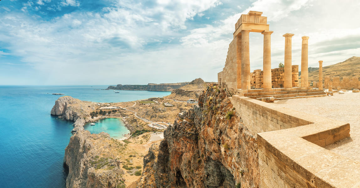 Mark your presence at the Acropolis of Lindos, one of the prominent archaeological sites of Greece