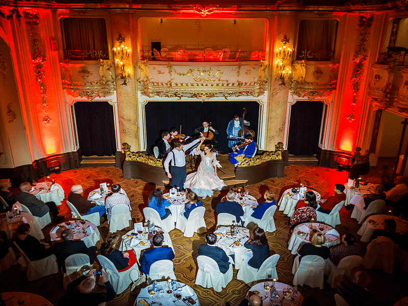 Mozart Dinner and Concert in Boccaccio Ballroom, Prague