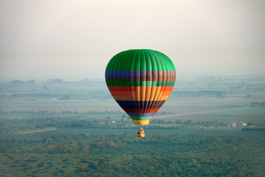 Hot Air Balloon In Rishikesh Image