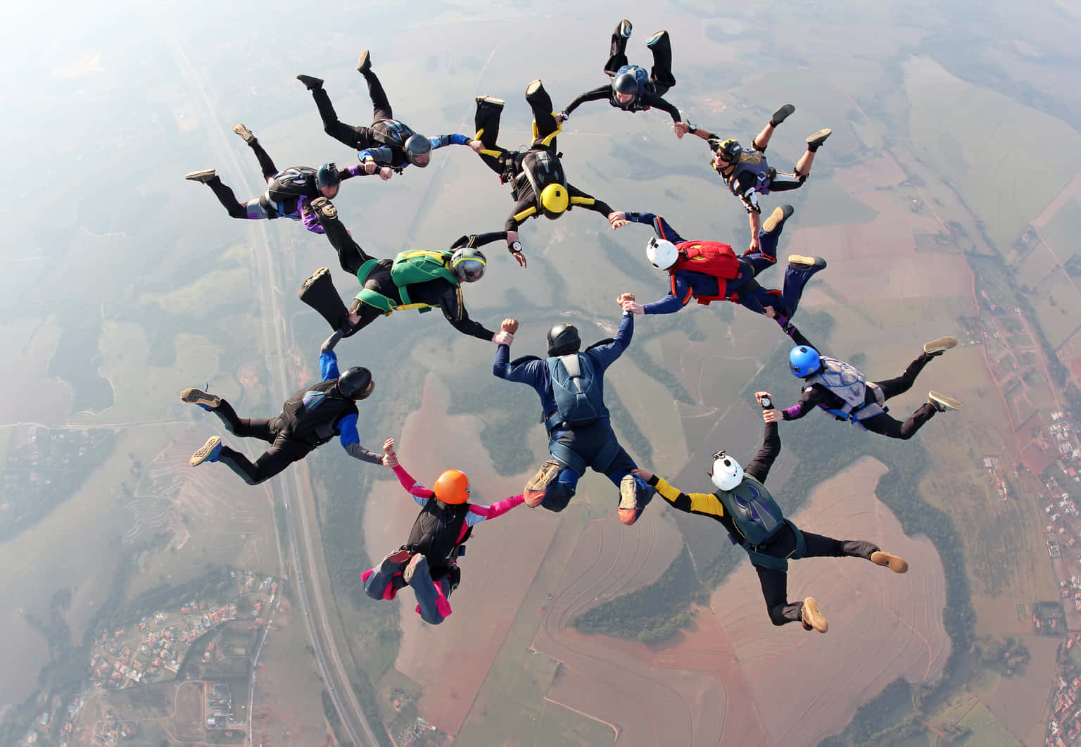 Skydiving near Delhi