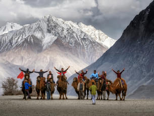 These camels are the remnants of this glorious trading past and offer enjoyable rides around the sand dunes of Hunder in Nubra Valley