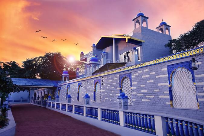 Side view of the resort