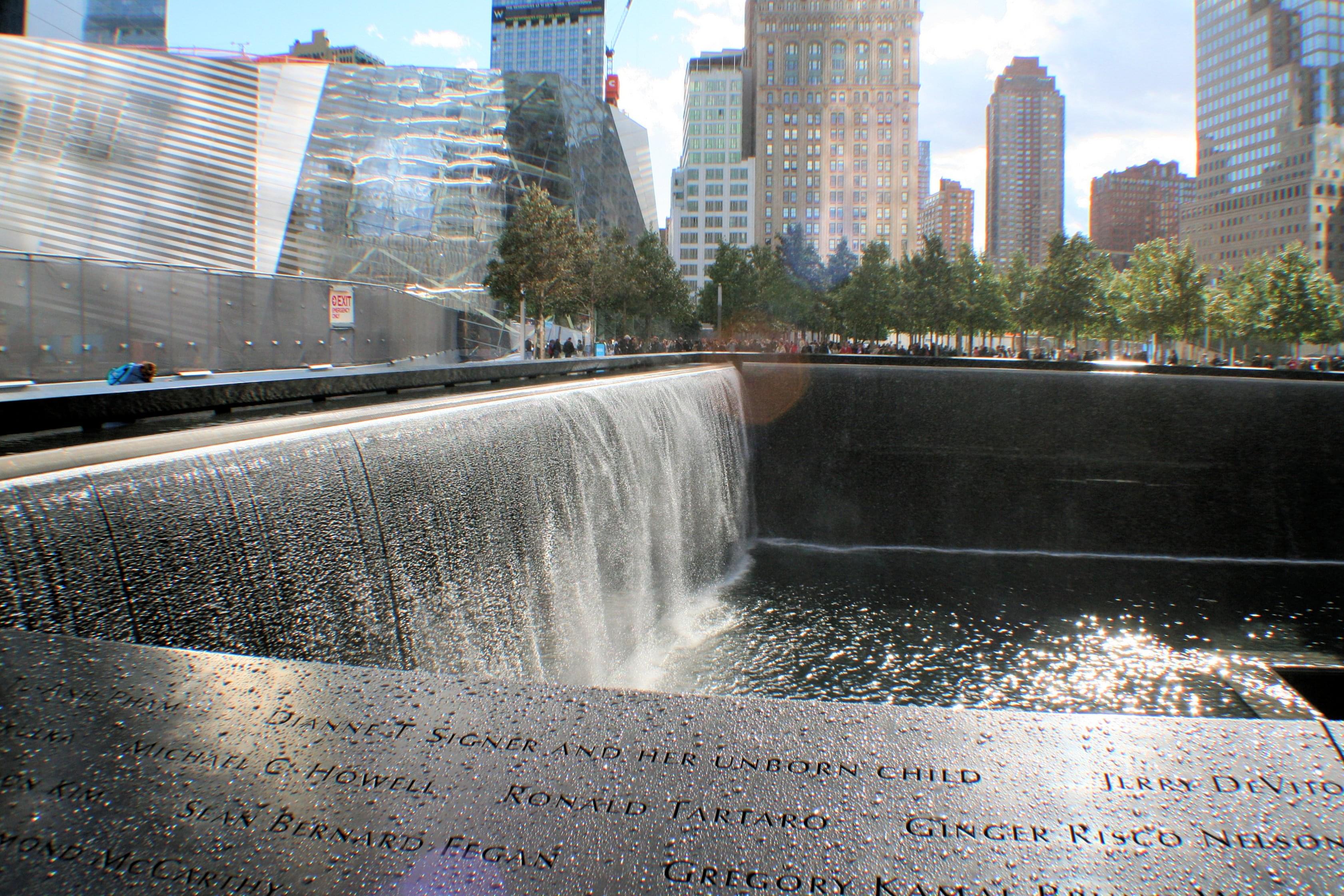 911 memorial waterfall pools