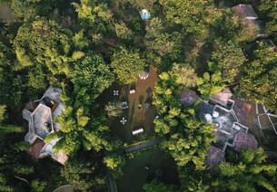 Aerial View of the Lodge