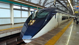 Board one of Japan's fastest high-speed trains at 160 km/h