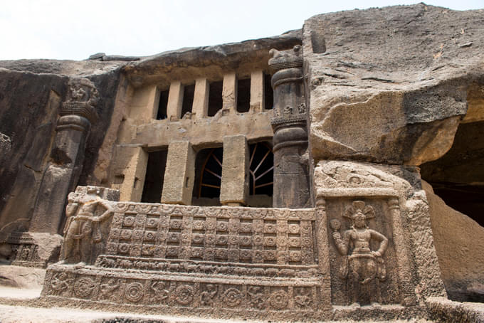 Get amazed at the multiple paintings, carved on rock