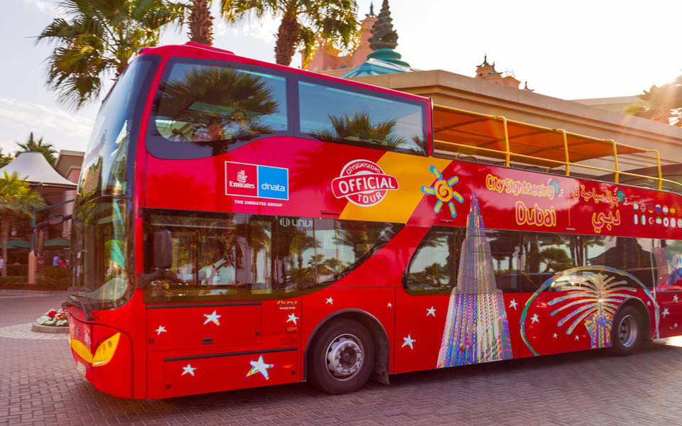 Board on Hop on -Hop off bus to explore Dubai