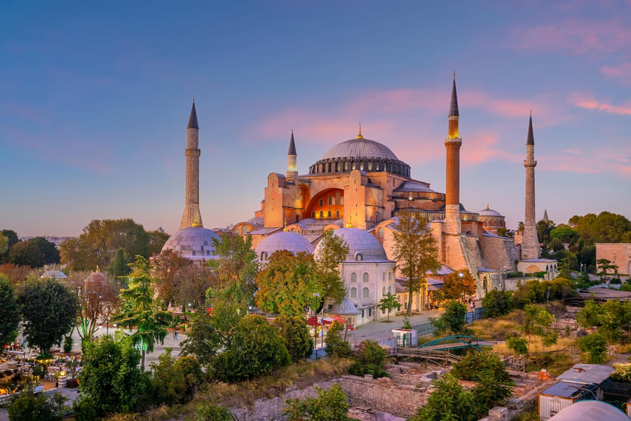 Scenic view of Hagia Sophia