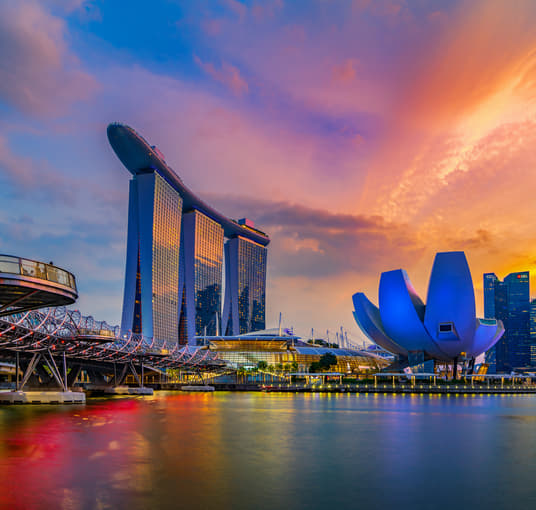 Sunset views in Singapore