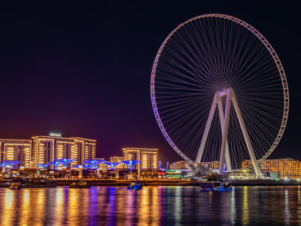 The night view of the Marine Eye looks absolutely stunning