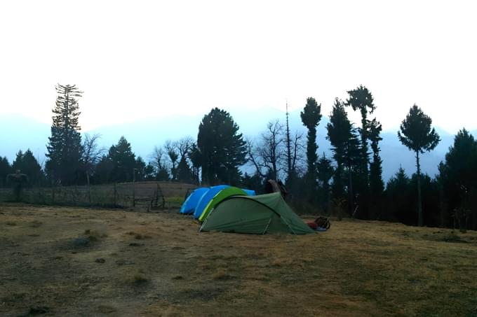 Enjoy cozy stay in tents after a fun and tiring day of trekking