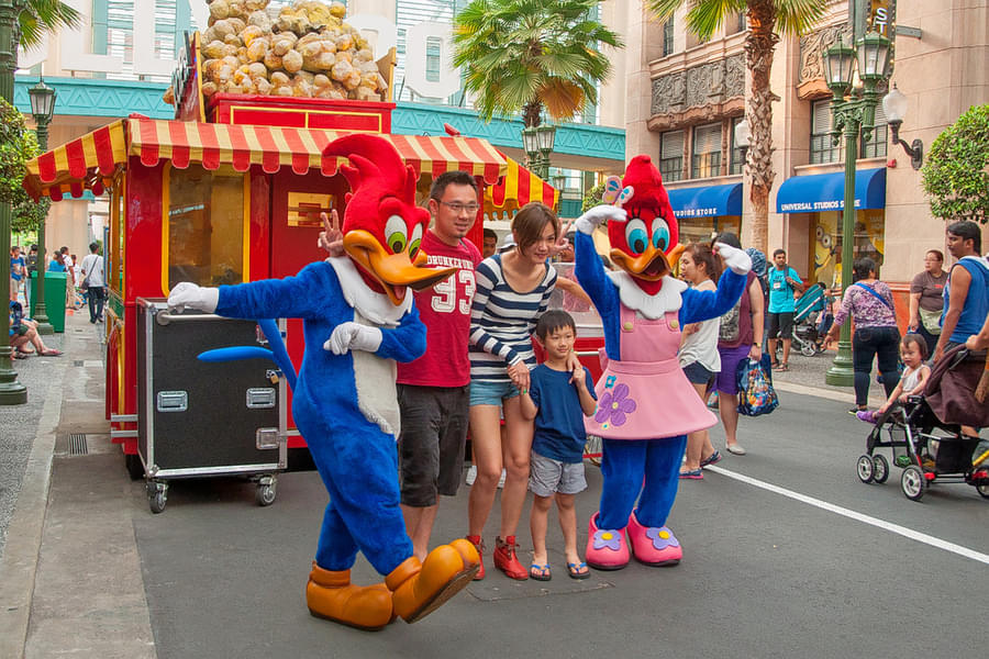 Book singapore sentosa universal studio ticket and Click pictures with your favorite characters