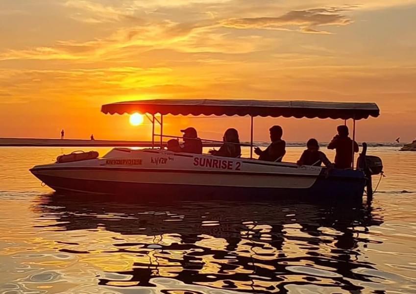 Sunrise Boating at Poovar Island Image