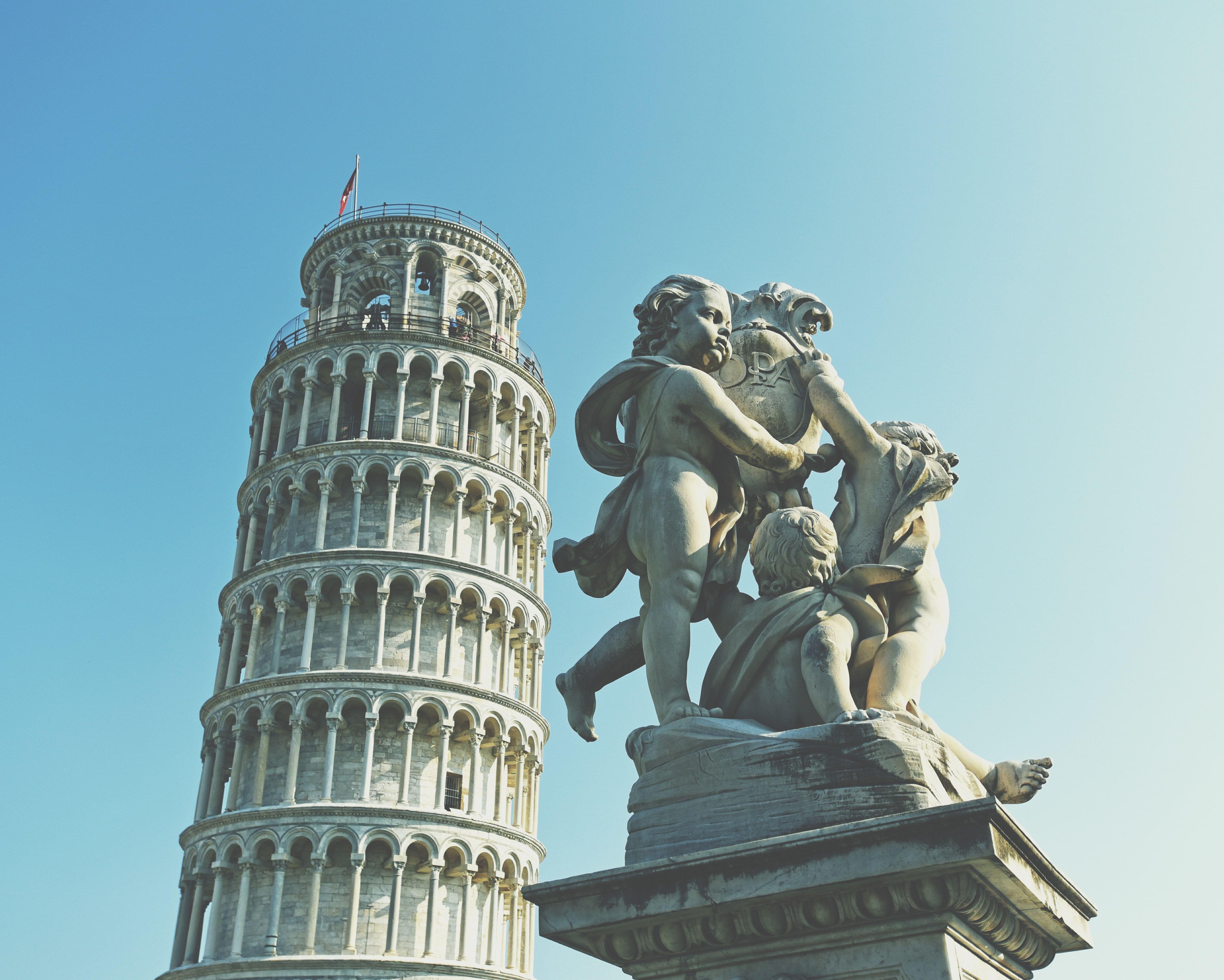 Statue in Leaning Tower Of Pisa