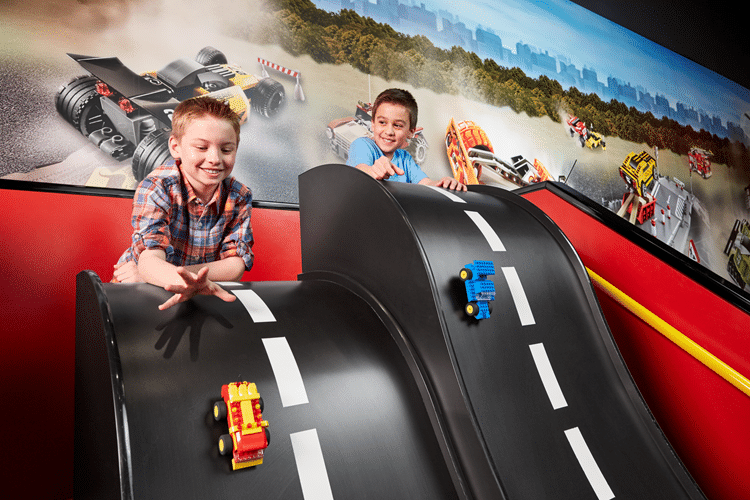 Race with your LEGO made toy cars and compete with your friends to make your journey more exciting