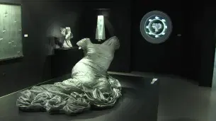 Check out the gorgeous glass made gown