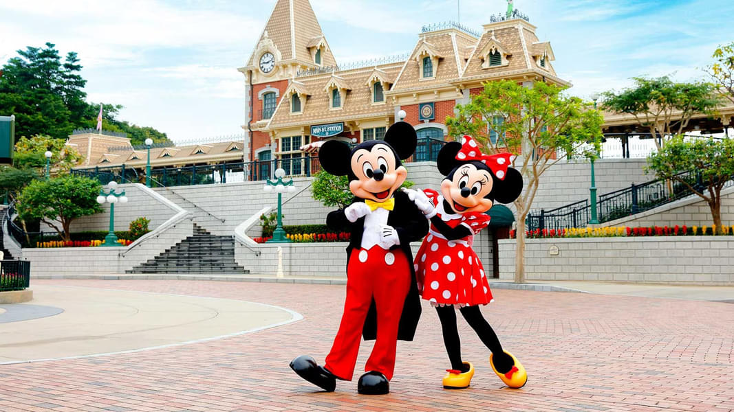 Mickey and Minnie Mouse characters