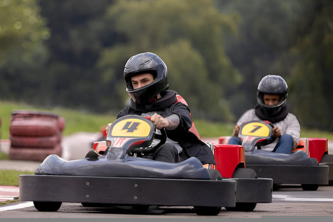 10 minutes of non-stop karting action in the heart of Rishikesh