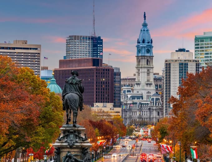 Amazing city views of Philadelphia