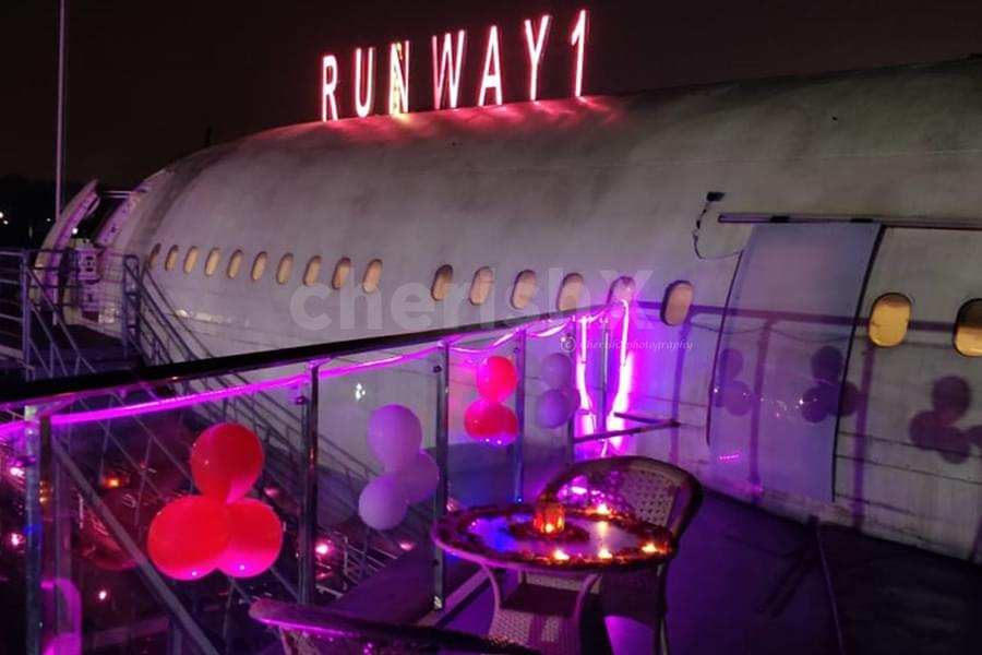 Romantic Candlelight Dinner on Aircraft Wings, Delhi Image