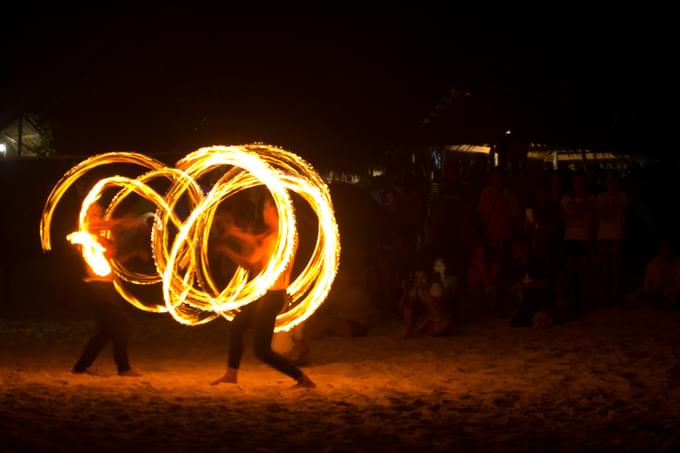 Fire dancing