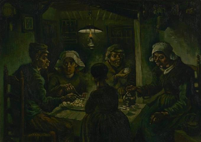 Potato Eaters Painting at Vangogh Museum