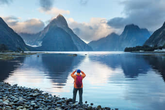 Beautiful views of Milford Sound, Fiordland National Park