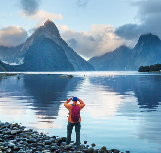 Beautiful views of Milford Sound, Fiordland National Park