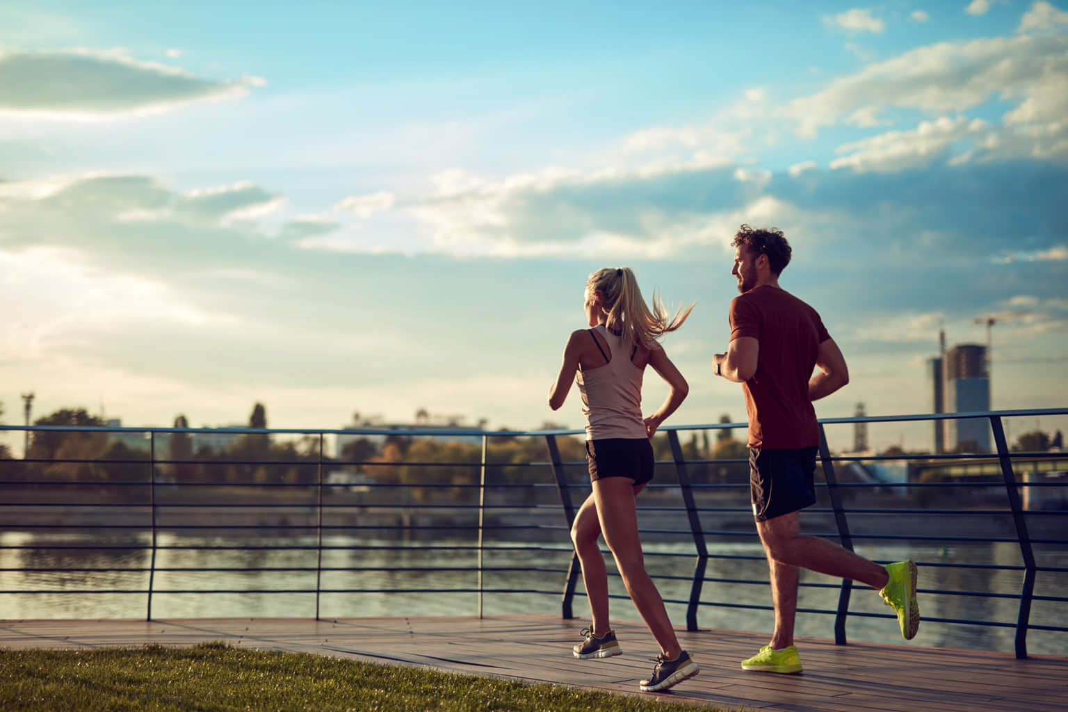 Go for a Run on the running track