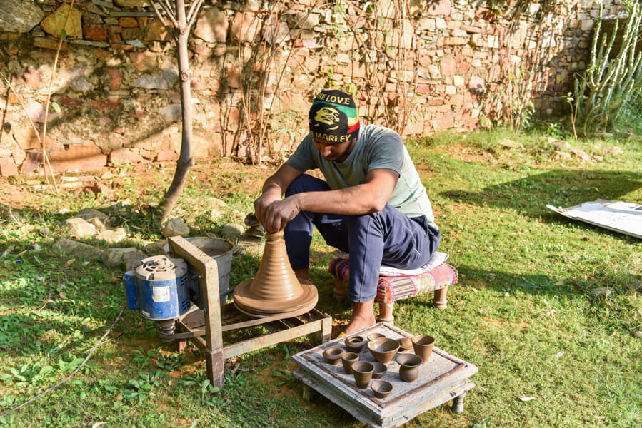 Pottery Making In Pushkar Image