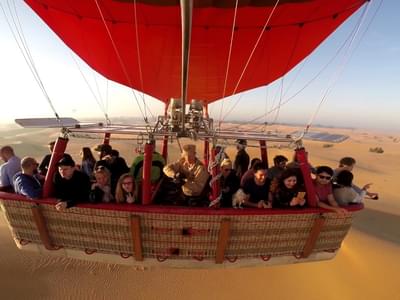 Enjoy the hot air balloon ride